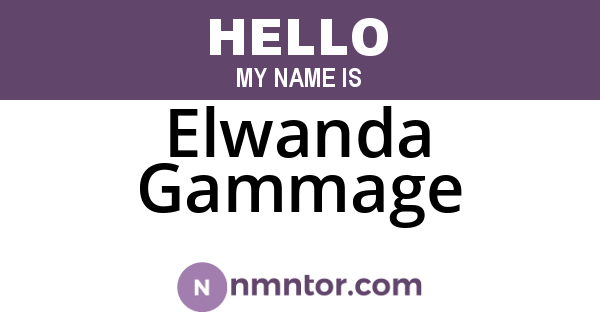 Elwanda Gammage