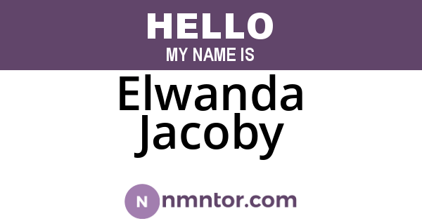 Elwanda Jacoby