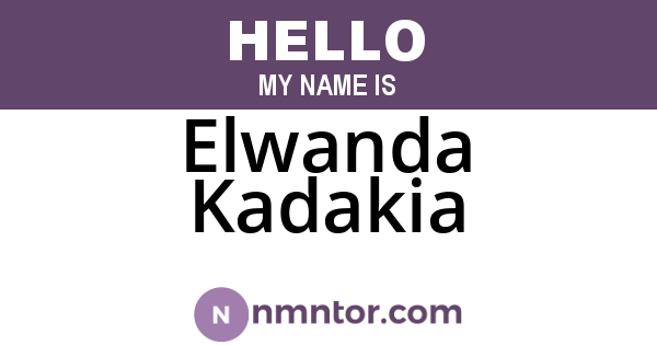 Elwanda Kadakia
