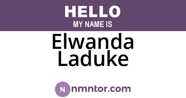 Elwanda Laduke