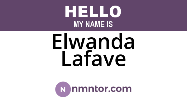 Elwanda Lafave