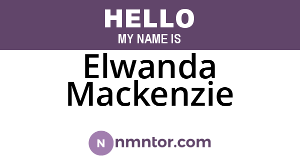 Elwanda Mackenzie