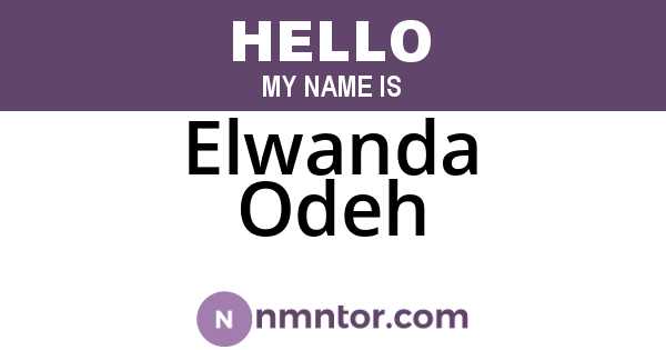 Elwanda Odeh