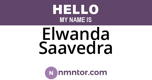 Elwanda Saavedra