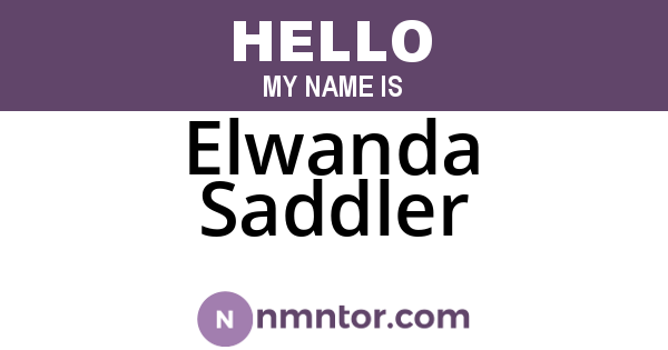 Elwanda Saddler