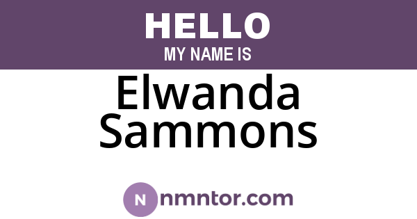 Elwanda Sammons