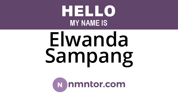 Elwanda Sampang