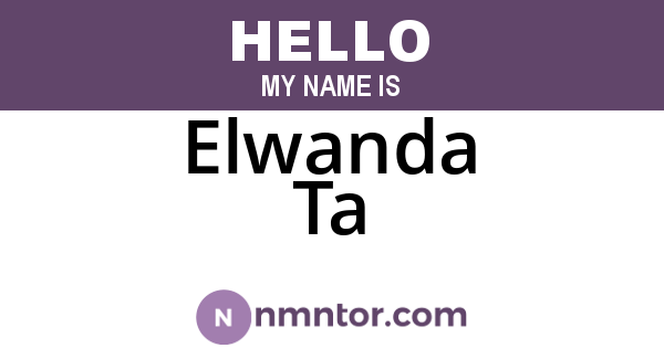 Elwanda Ta
