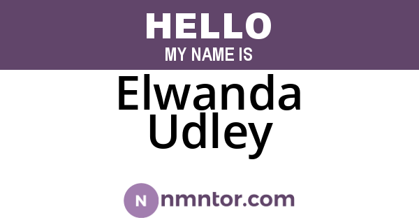 Elwanda Udley