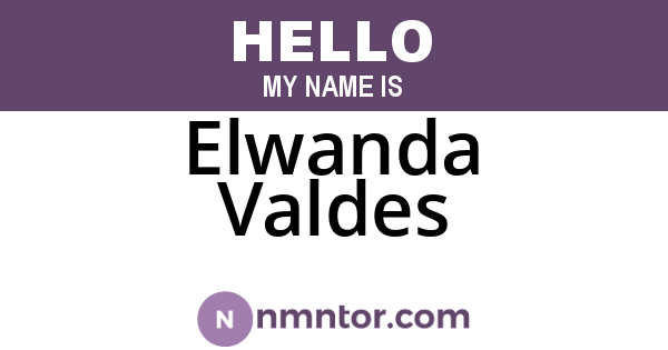 Elwanda Valdes