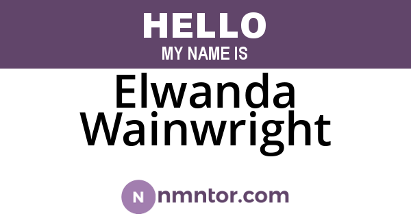 Elwanda Wainwright