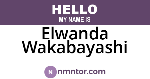 Elwanda Wakabayashi