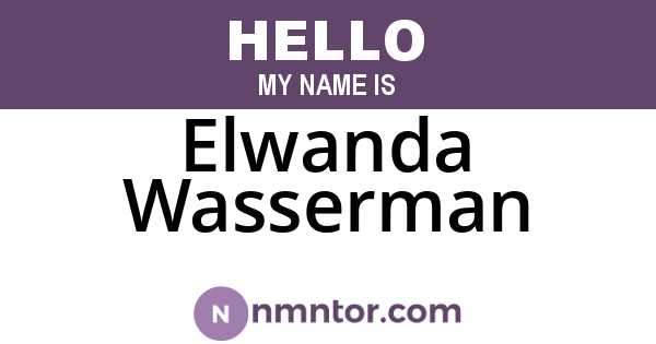 Elwanda Wasserman
