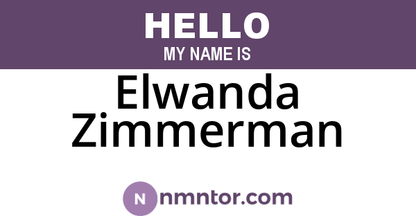 Elwanda Zimmerman