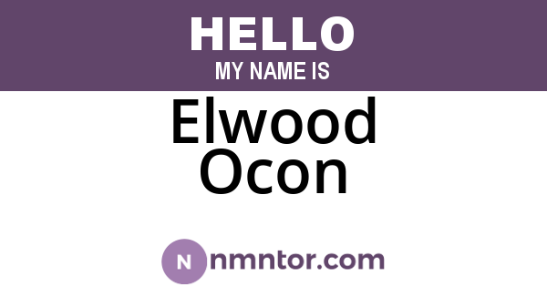 Elwood Ocon
