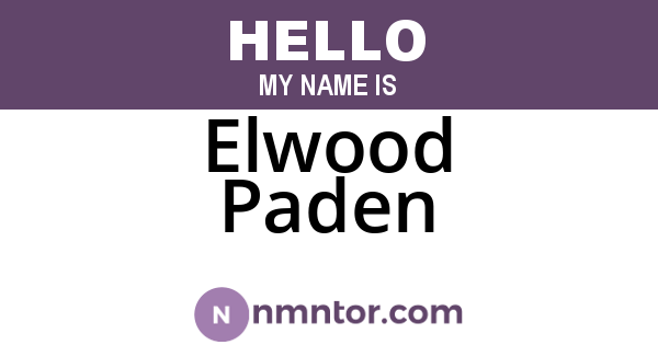 Elwood Paden