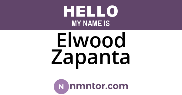 Elwood Zapanta