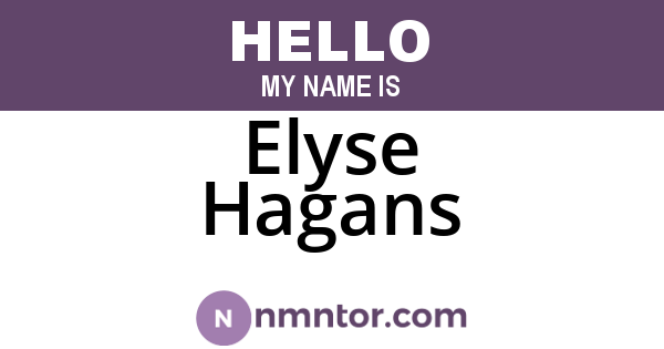 Elyse Hagans