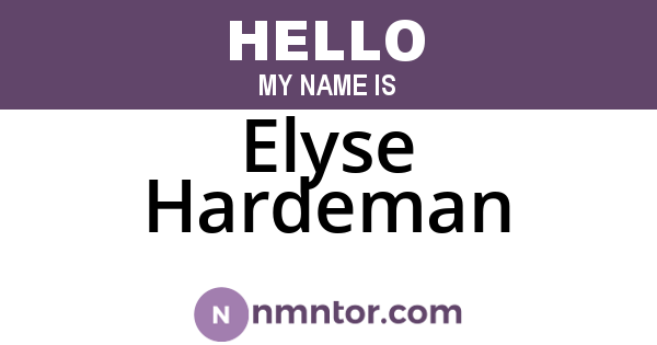 Elyse Hardeman
