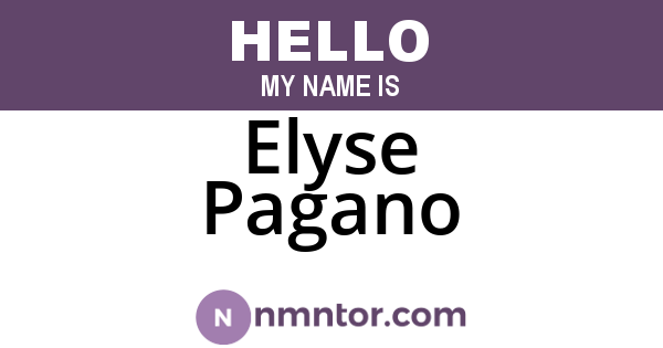 Elyse Pagano
