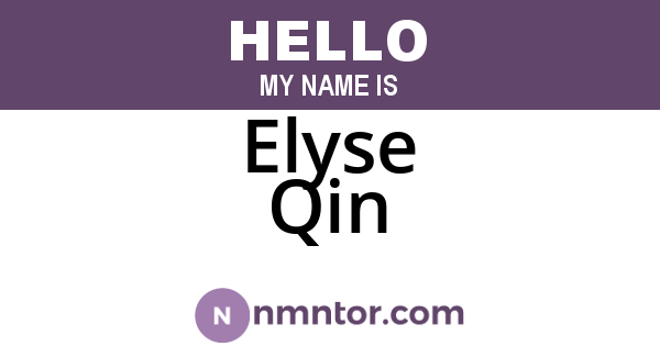 Elyse Qin