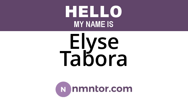 Elyse Tabora