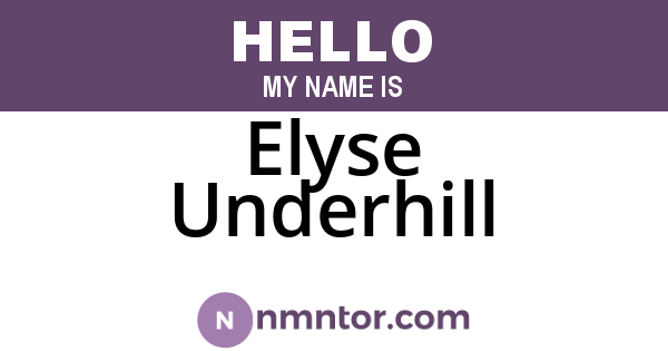 Elyse Underhill