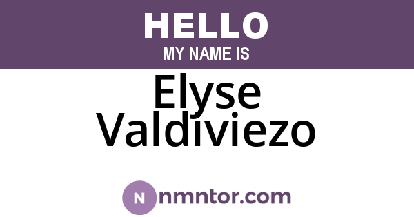 Elyse Valdiviezo