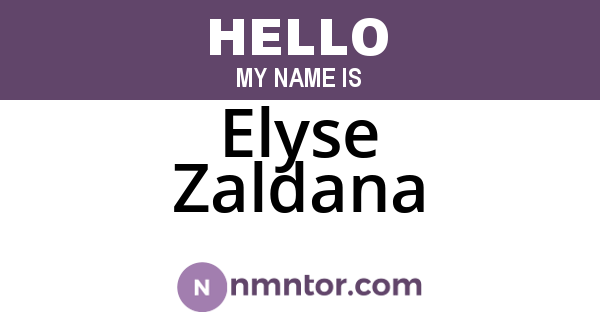 Elyse Zaldana