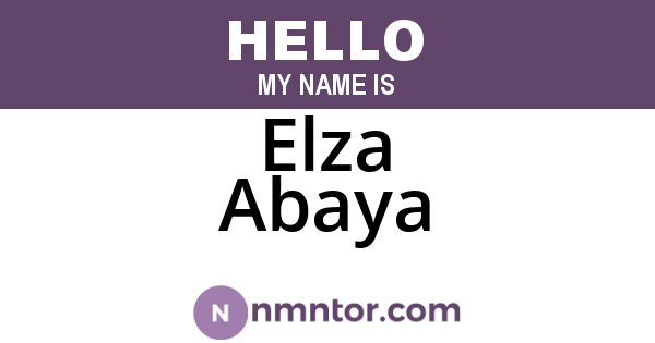 Elza Abaya