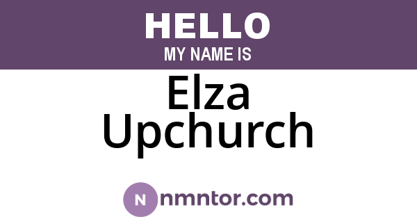 Elza Upchurch