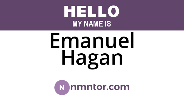 Emanuel Hagan