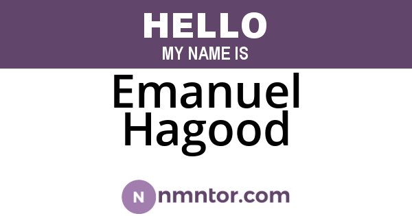 Emanuel Hagood
