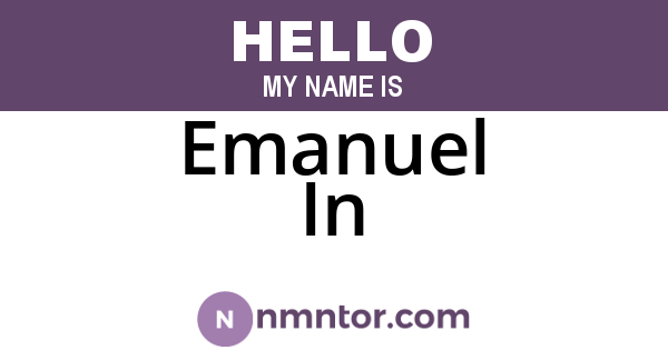 Emanuel In