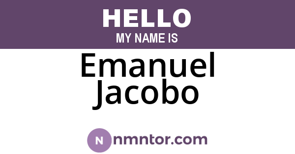 Emanuel Jacobo
