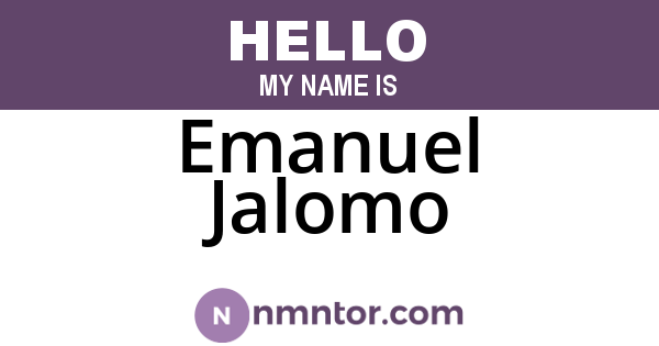 Emanuel Jalomo