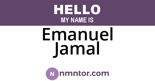 Emanuel Jamal