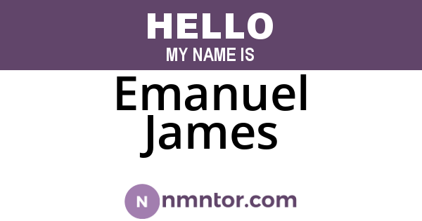 Emanuel James