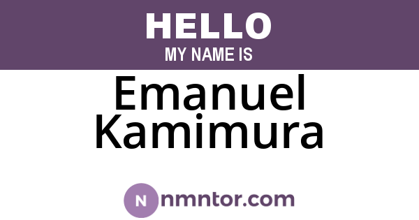 Emanuel Kamimura