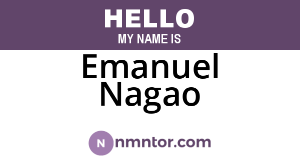 Emanuel Nagao