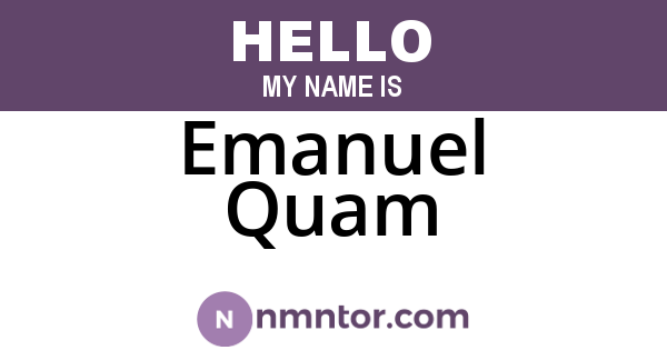 Emanuel Quam