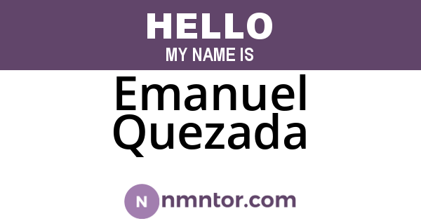 Emanuel Quezada