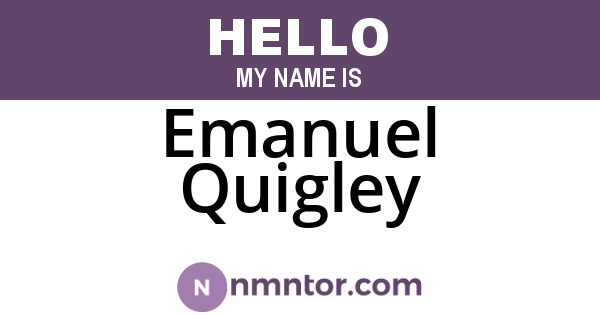 Emanuel Quigley
