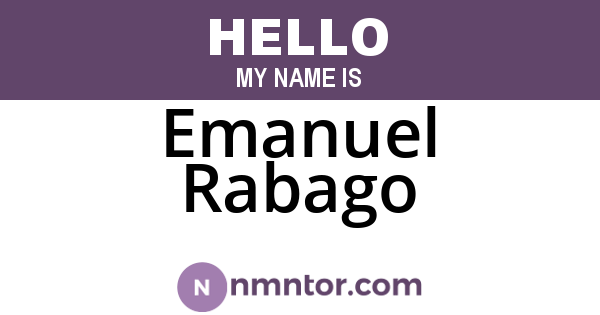 Emanuel Rabago