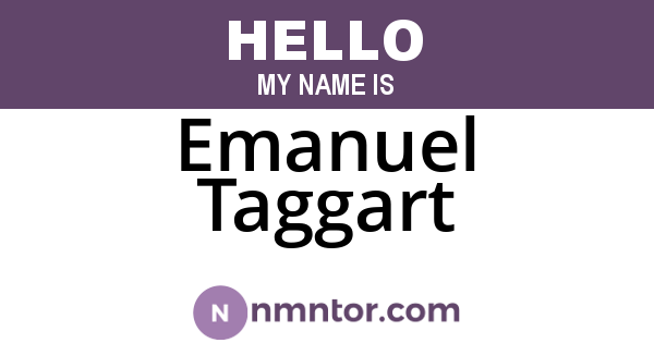 Emanuel Taggart