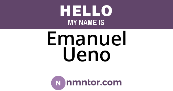 Emanuel Ueno