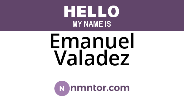 Emanuel Valadez