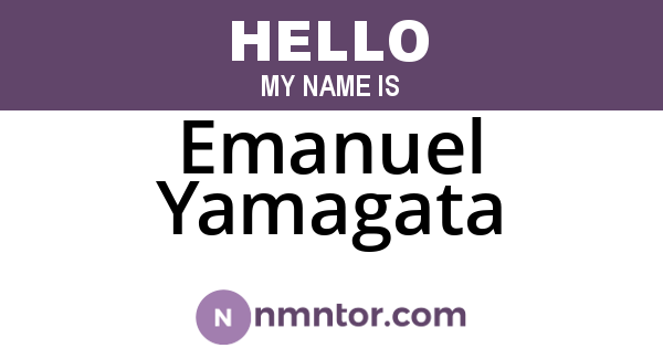 Emanuel Yamagata