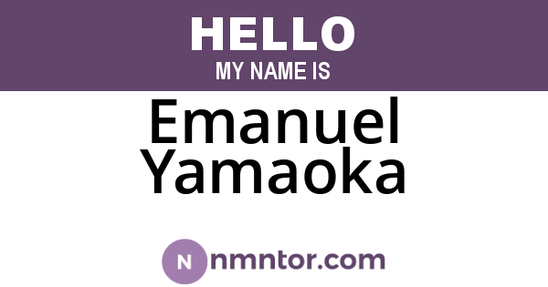 Emanuel Yamaoka