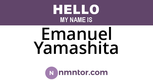 Emanuel Yamashita